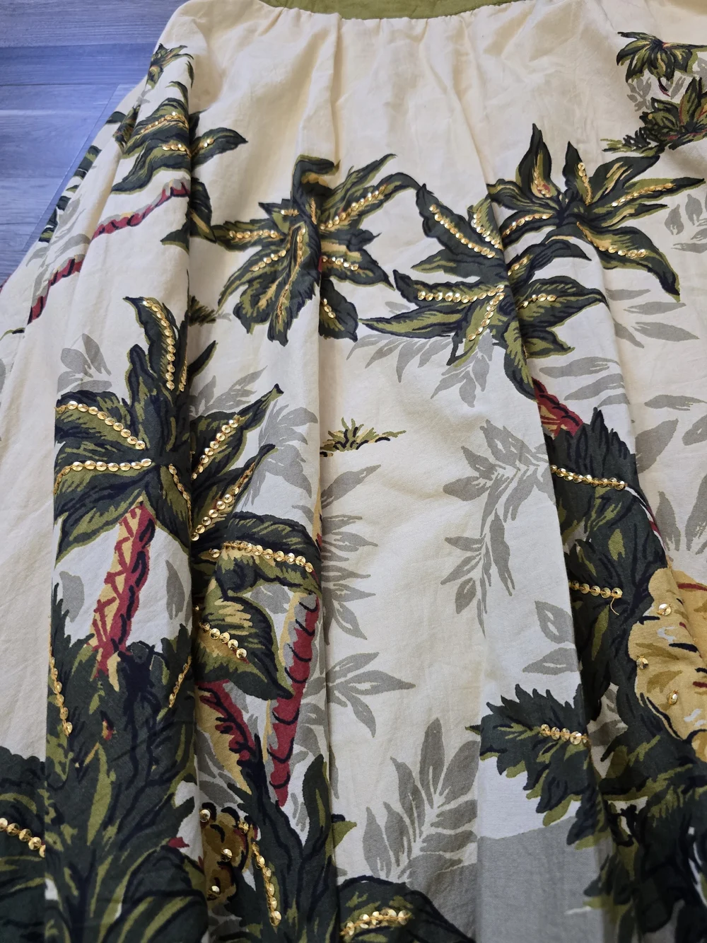 soft surroundings Bora Bora Skirt Tropical Toile Large